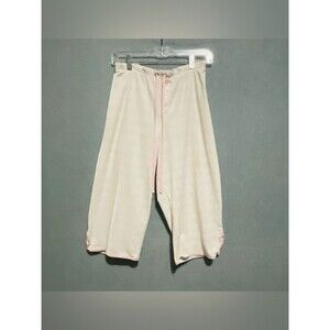 Karen Neuberger M Pink Gingham CropPajama Pants Cotton Blend Loungewear Coquette